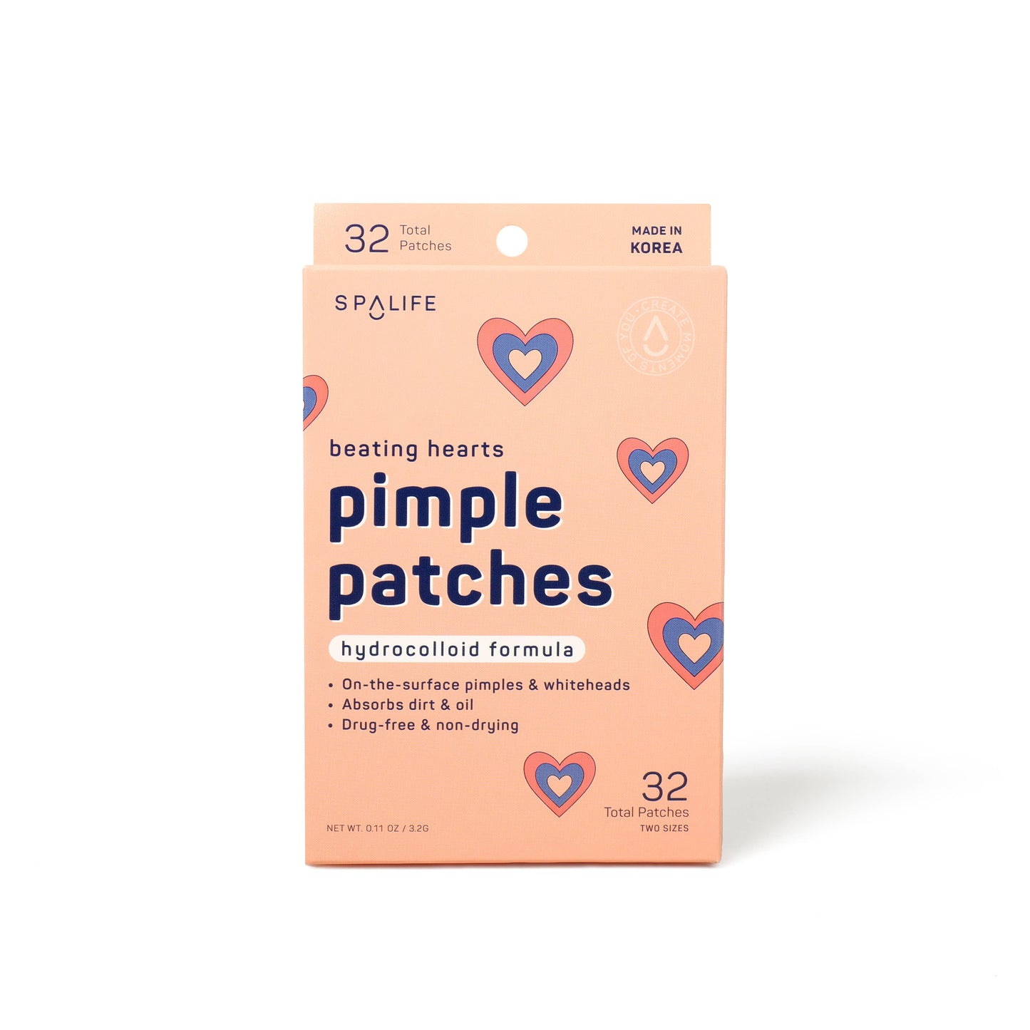 My Spa Life - Beating Hearts Hydrocolloid Pimple Patches - 32 Ct
