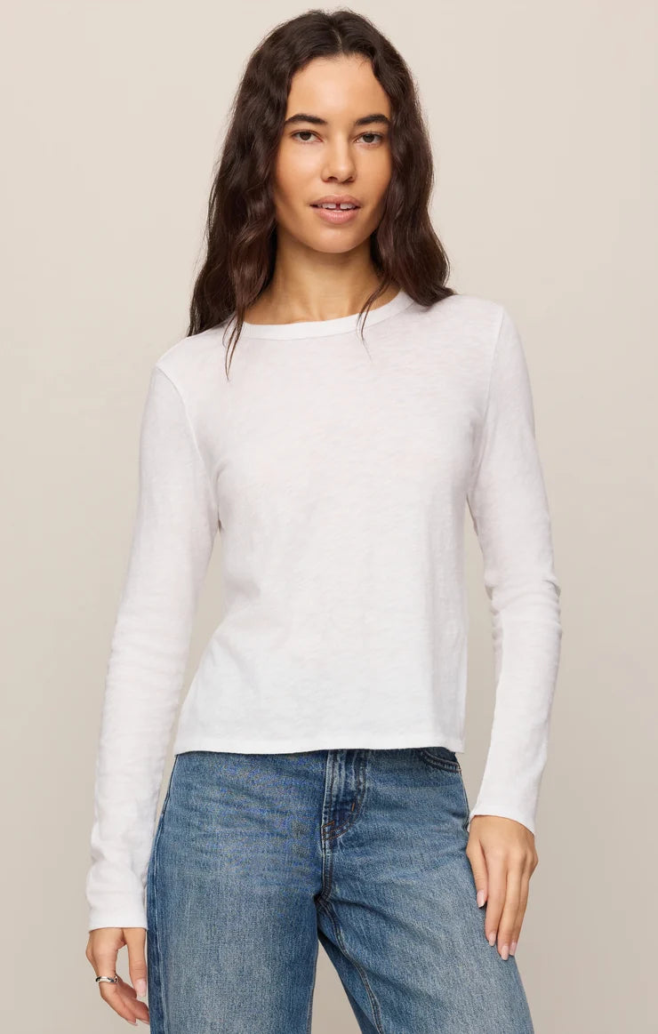 Z Supply Junie L/S Tee - White