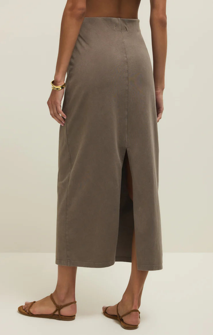 Z Supply Gail Midi Skirt - Perfectly Taupe