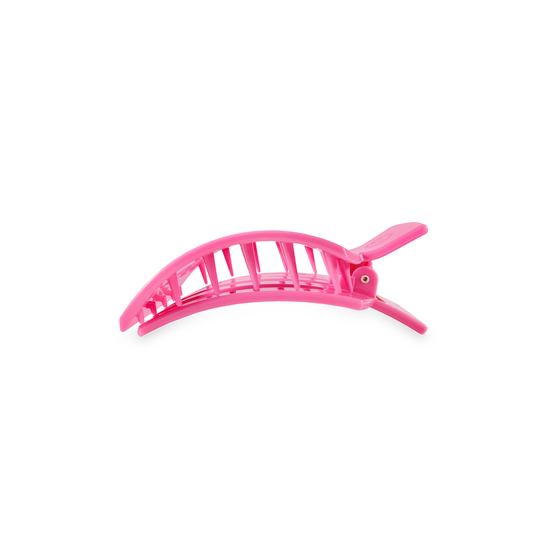 TELETIES - Square Flat Hair Clip | Small | Paradise Pink