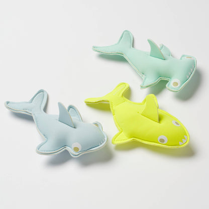 Sunnylife - Salty the Shark Dive Buddies Aqua Neon Yellow Set of 3