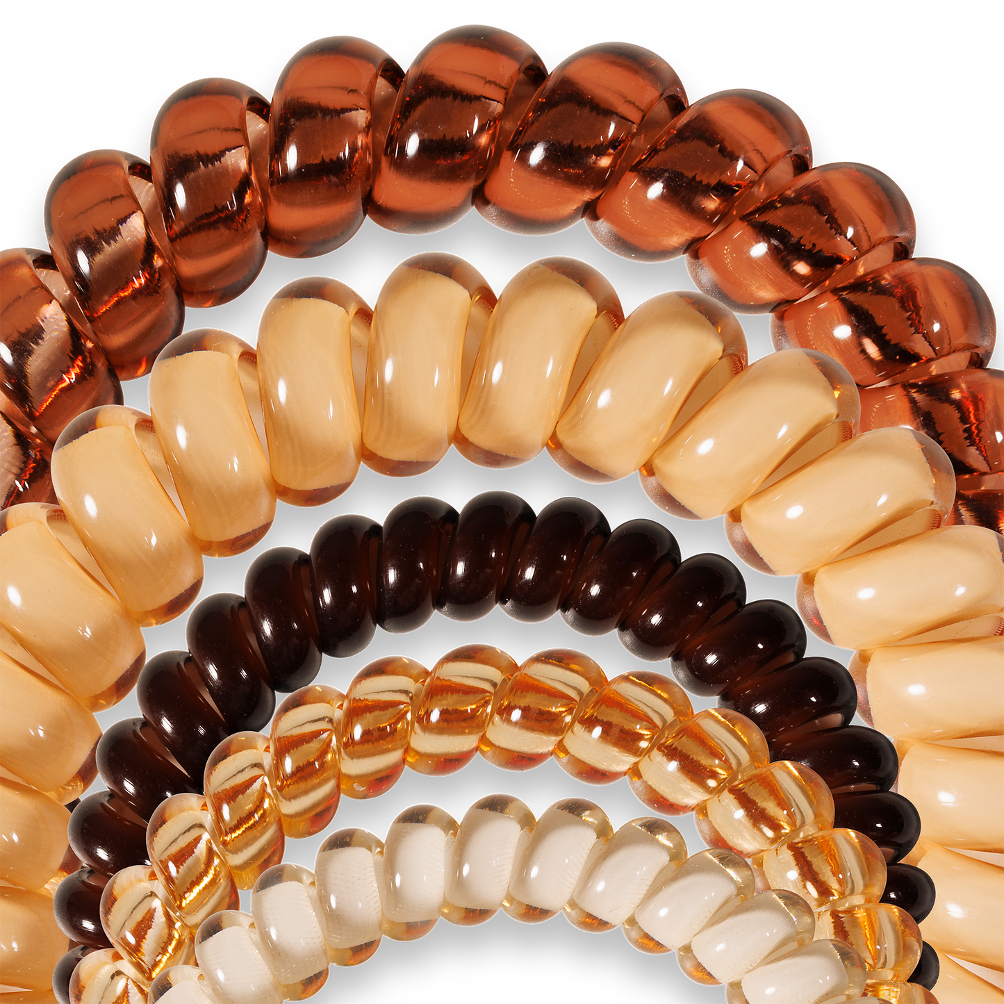 TELETIES - Spiral Hair Coil | Mix Pack | Anything But Basic Hair Ties