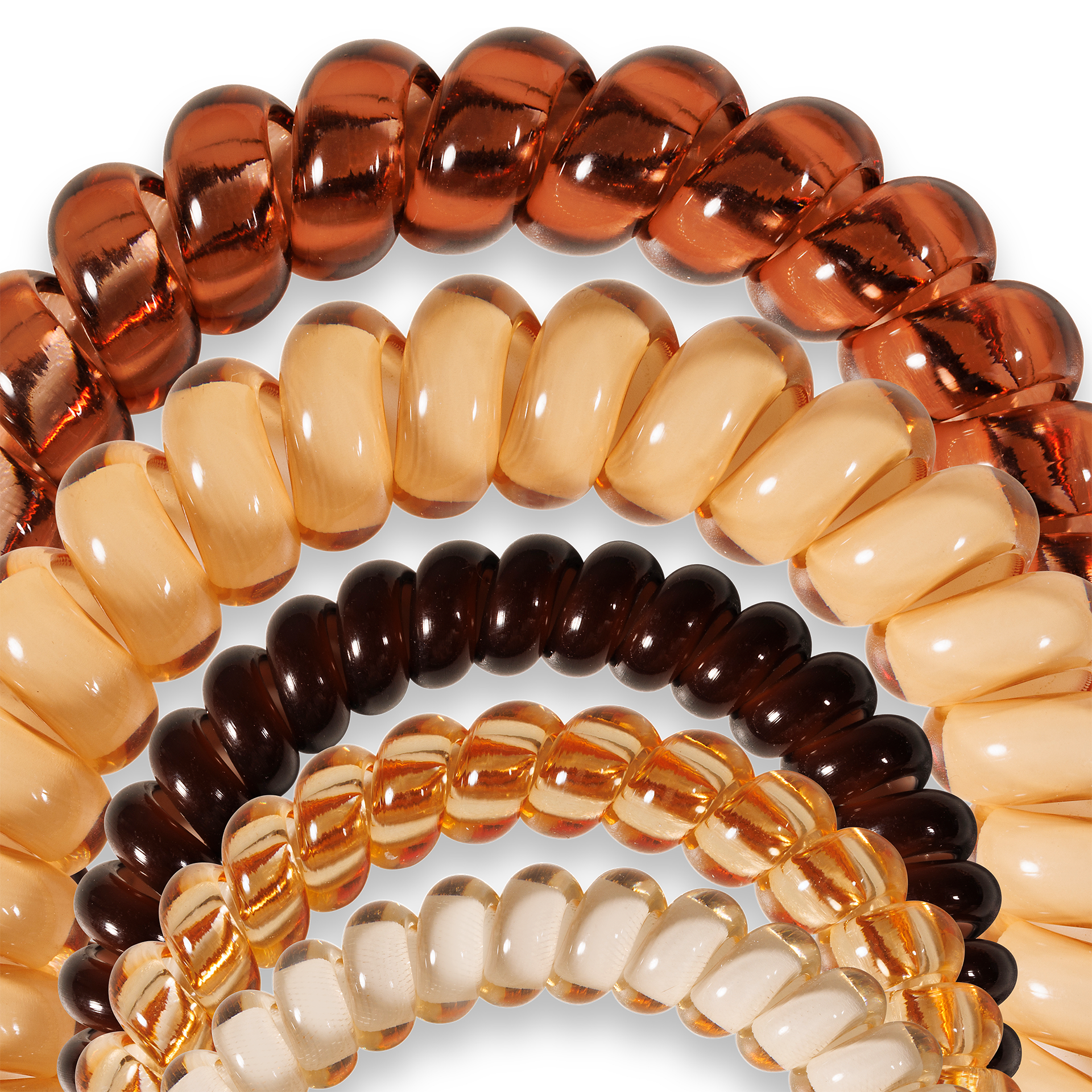 TELETIES - Spiral Hair Coil | Mix Pack | Anything But Basic Hair Ties