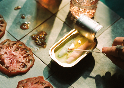 Tinned Candle - Tinned Fish Candle - Olive Oil and Sea Salt