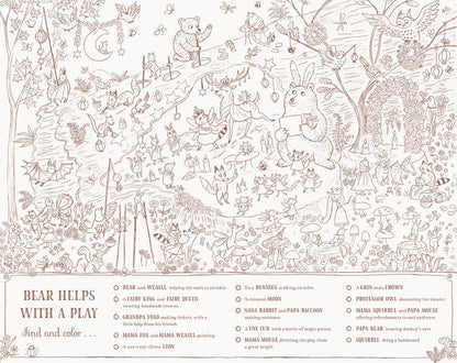 Abrams - Brown Bear Wood: A Search-and-Find Coloring Book: Over 100