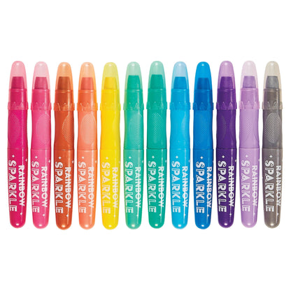 OOLY - Rainbow Sparkle Metallic Watercolor Gel Crayons - Set of 12