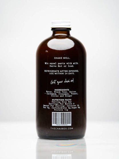The Chai Box - Chai Concentrate 16 oz Glass Bottle
