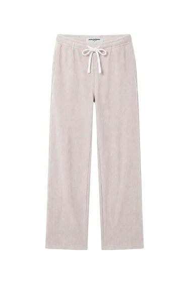 perfectwhitetee - zadie waffle knit pull on pant with pockets - oatmeal