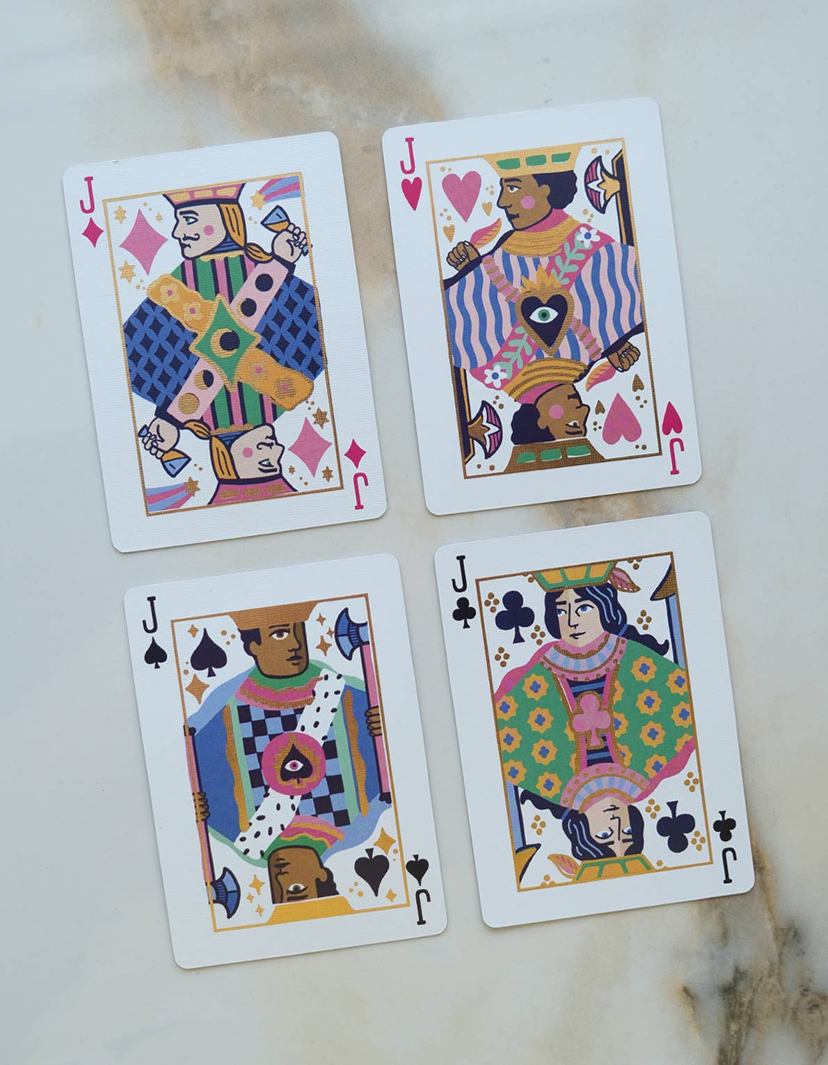 Idlewild Co. - Neon Royals Playing Cards | Standard Deck