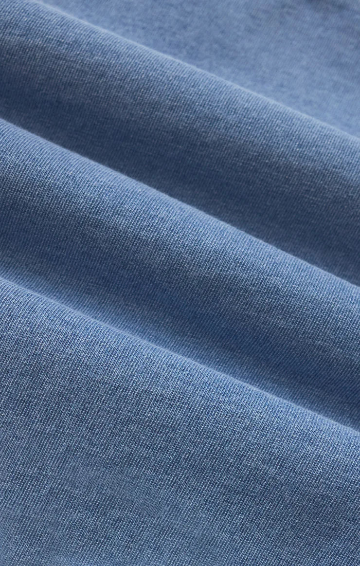 Z Supply Kalani Jersey Denim Dress - Santorini Indigo