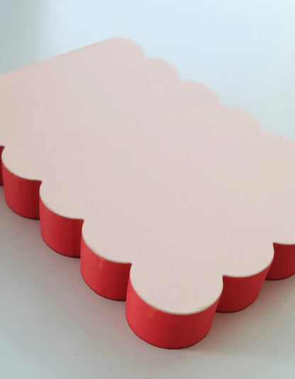 Idlewild Co. - Scalloped Shaped Notepad | Peach + Persimmon