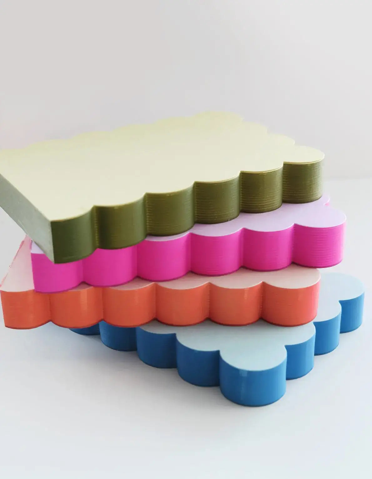 Idlewild Co. - Scalloped Shaped Notepad | Lilac + Hot Pink