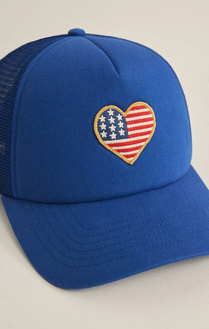 Z Supply Heart Flag Trucker Hat