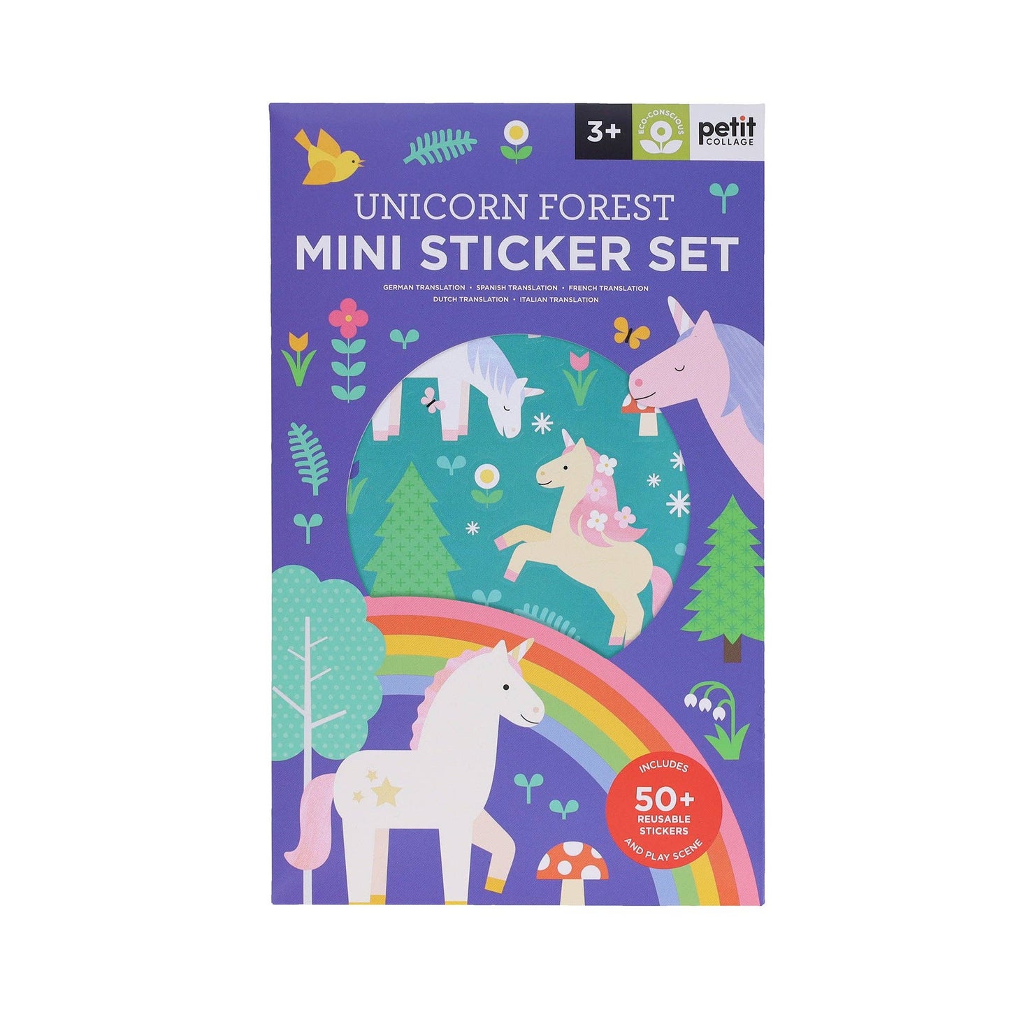 petit collage - Mini Sticker Set: Unicorn Forest
