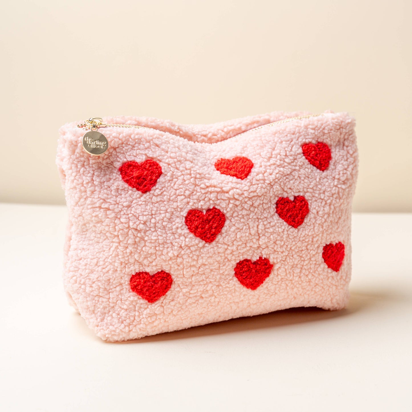 The Darling Effect - Teddy Pouch- Hearts Pink