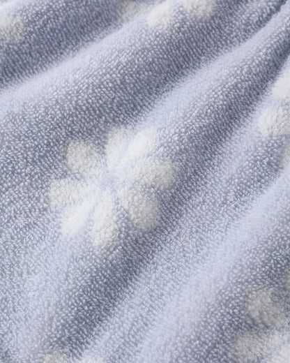 RYLEE + CRU TERRY BEACH BAG - PERIWINKLE DAISY