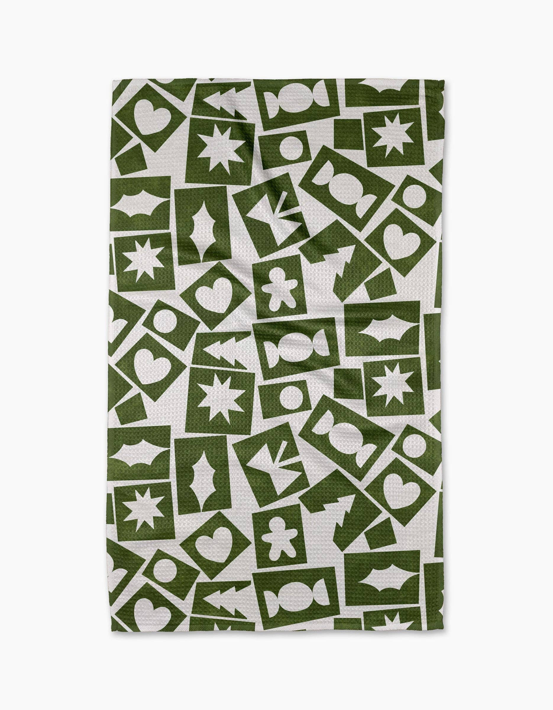 Geometry - Cutout Christmas Tea Towel