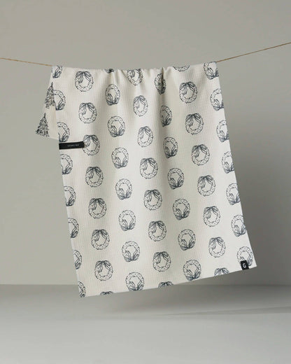 Geometry - Evergreen Sketches Luxe Kitchen Towel - Holiday 2026