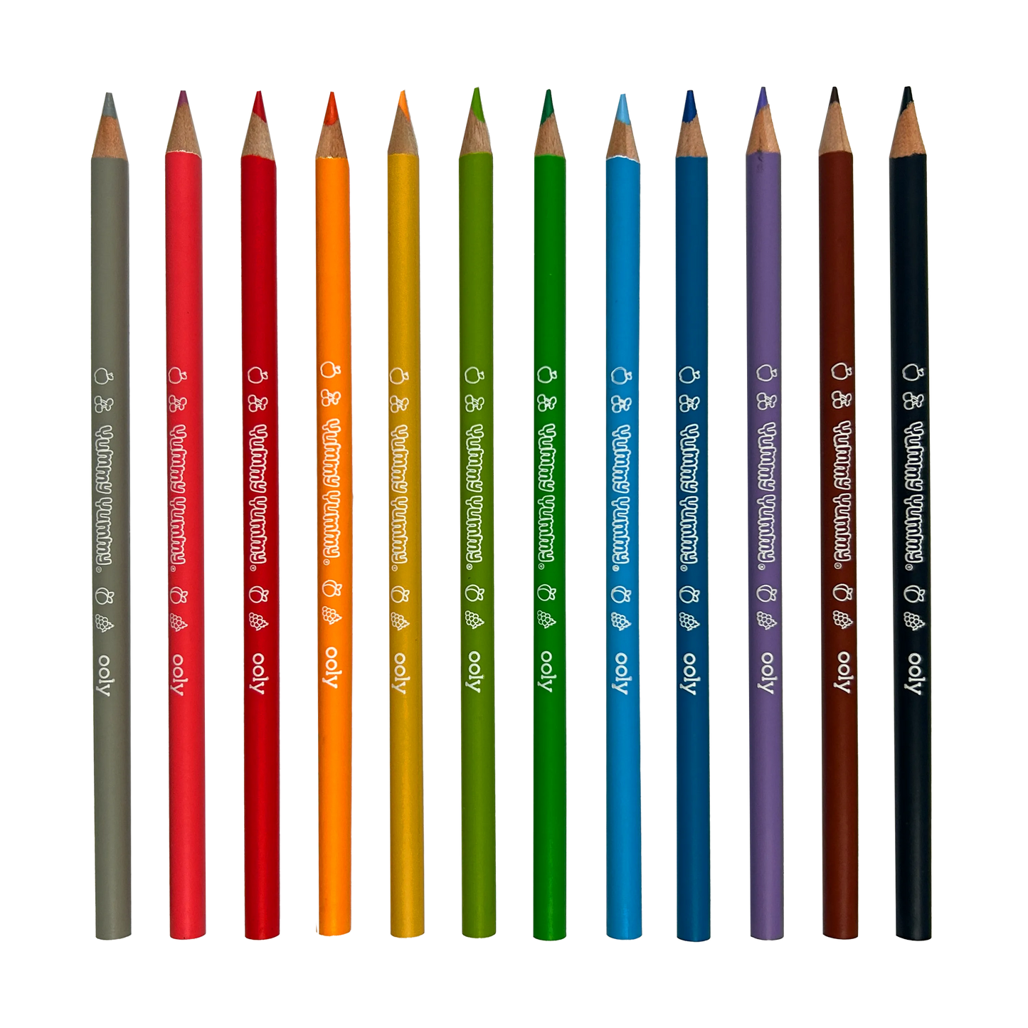 OOLY - Yummy Yummy Fruit Scented Colored Pencils- Set of 12