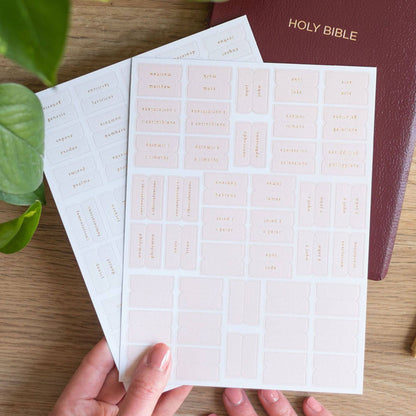 Church Notes Co. - Pink and Cream Bible Tabs