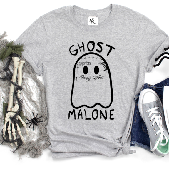 65 Roses Baby & Childrens Clothing - Ghost Malone Funny Halloween Tee