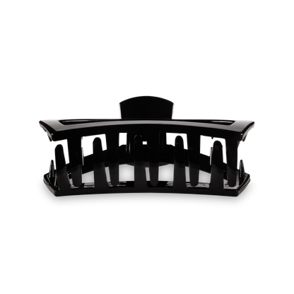 TELETIES - Open Hair Clip | Med. | Jet Black