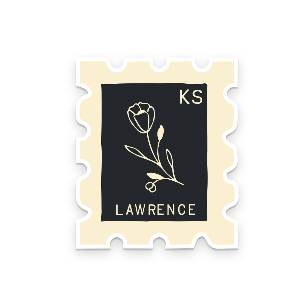 Ruff House Print Shop - Custom City Stamp Sticker - Atlantic, IA