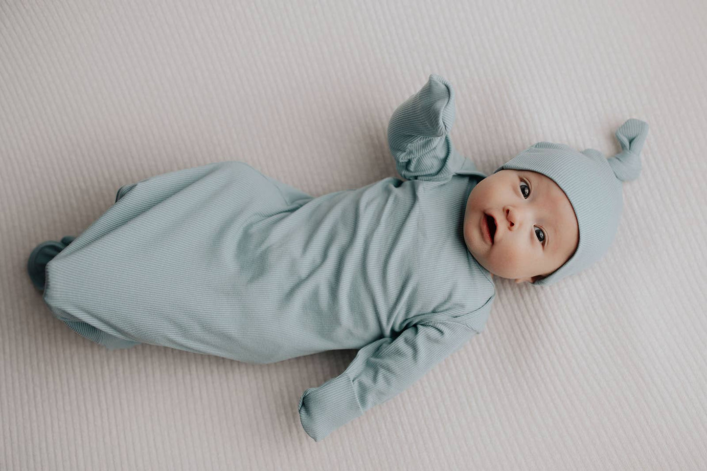 Three Little Tots - Blue Bird Knotted Gown