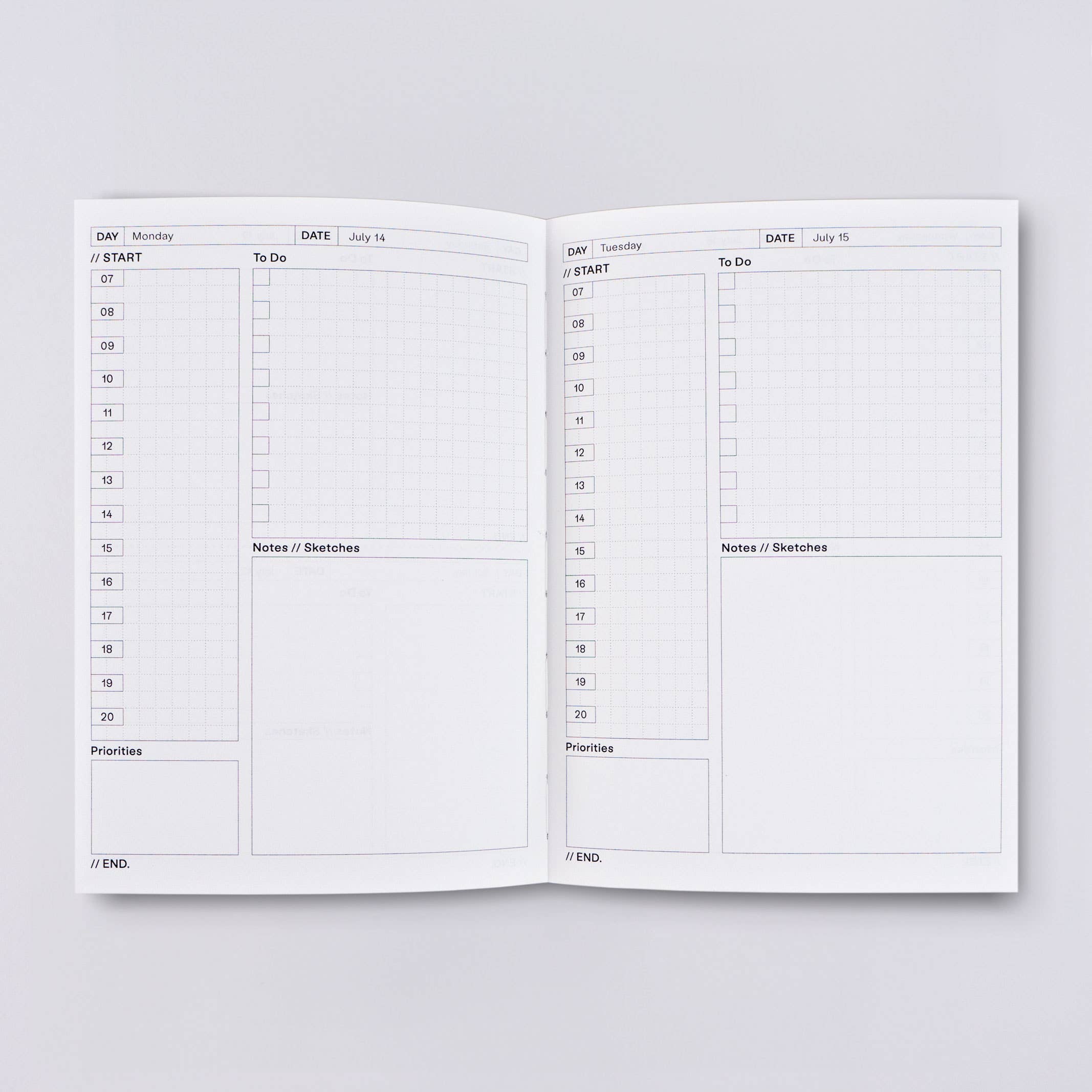 The Completist - Hinoki 2025 Dated Daily Planner Book