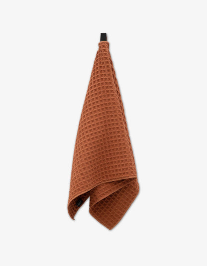 Geometry - Clay Waffle Hand Towel