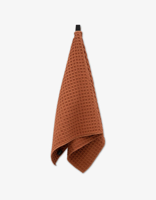 Geometry - Clay Waffle Hand Towel