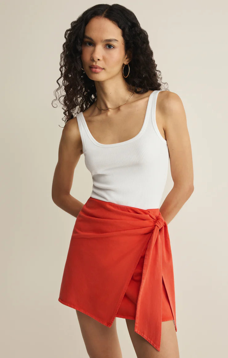 Z Supply Sora Mini Skirt Lychee - Lychee