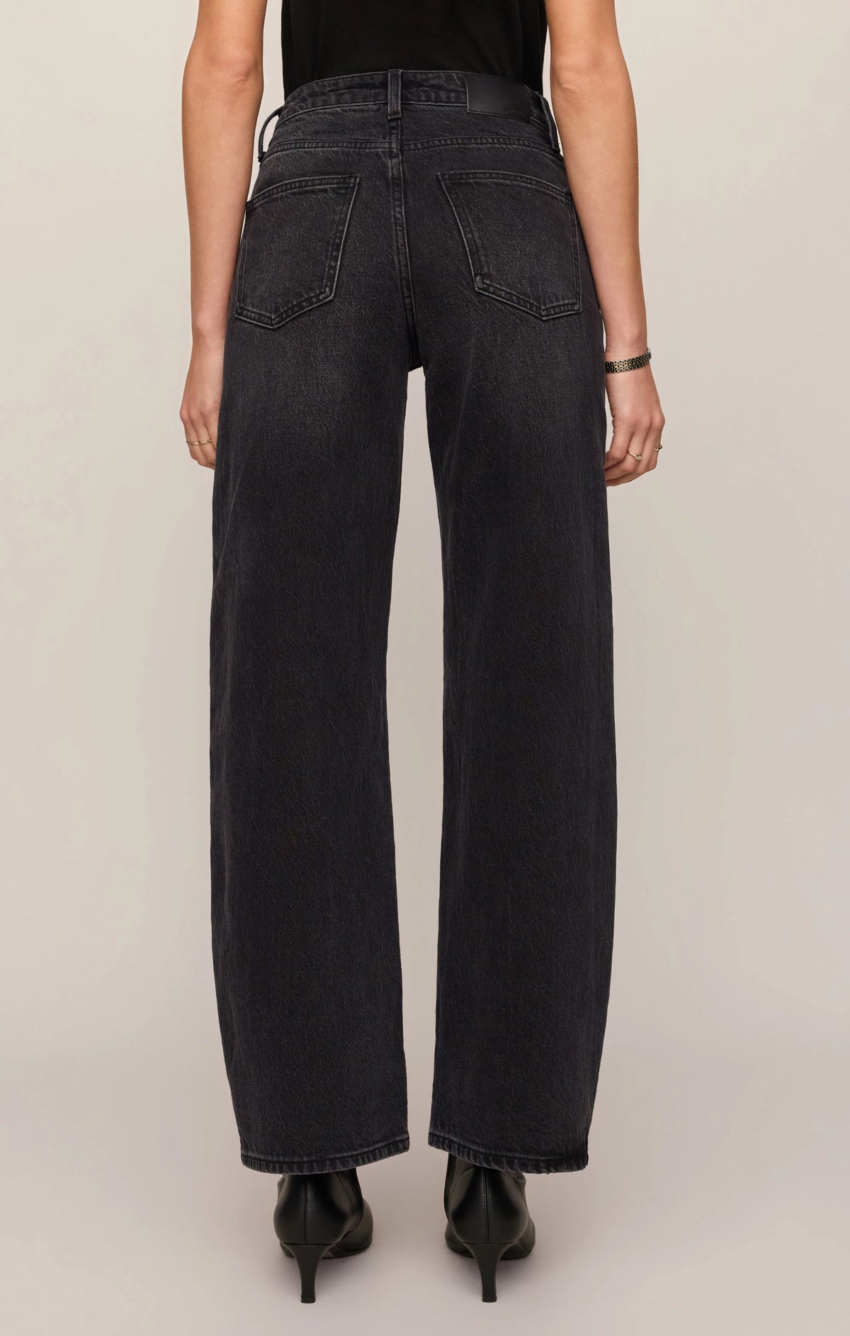 Z Supply The Show Off - High Rise Bowed Jeans - Nocturne
