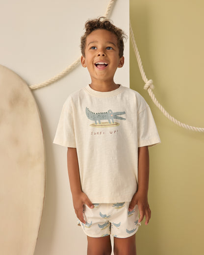 RYLEE + CRU RELAXED TEE - ALLIGATOR