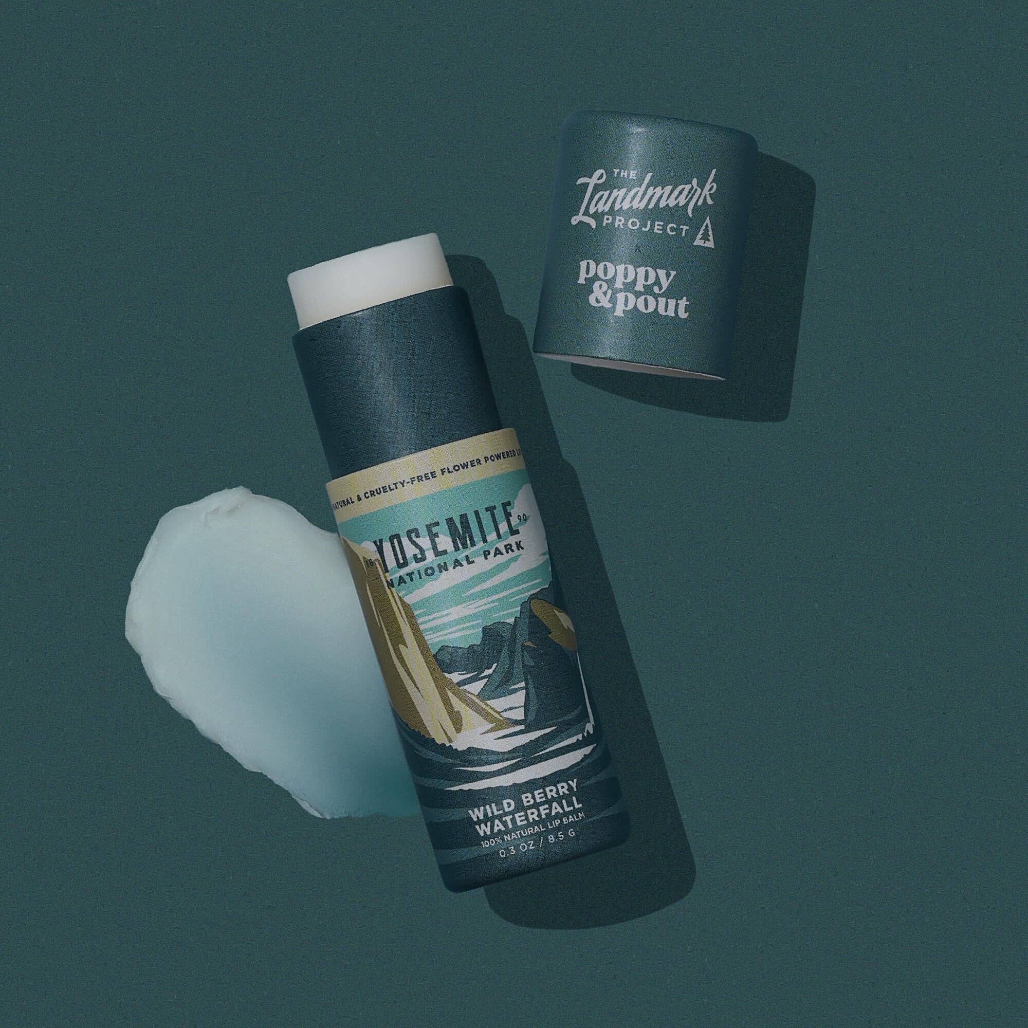 Poppy & Pout - The Landmark Project, Lip Balm, Yosemite Wild Berry Waterfall