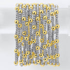 Splendid Iris - Two-Tone Stretch Bracelet 3mm/5mm