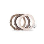 TELETIES - Spiral Hair Coils | Small | Toasted Hair Ties