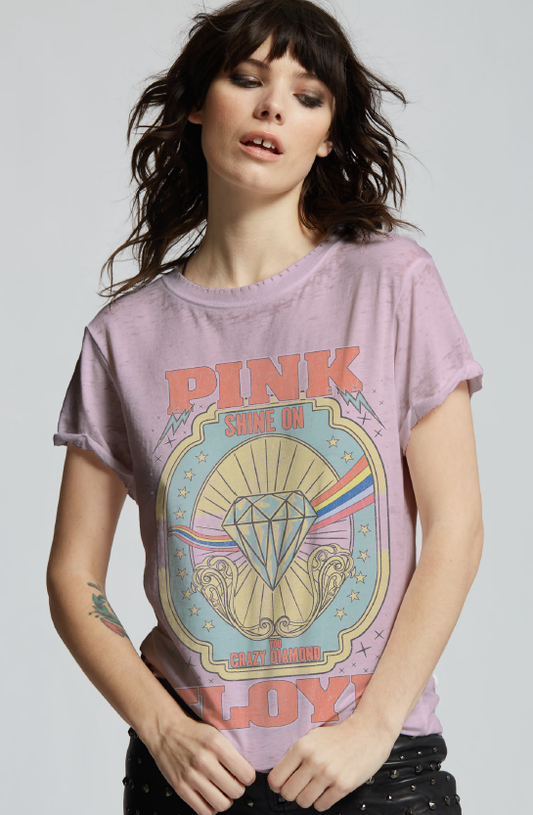 Recycled Karma - 303032 - 430 Pink Floyd Burn Out Tee 1041b