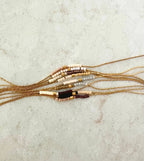 Ocean Breakup - Minimalist Beaded Necklace - Neutrals