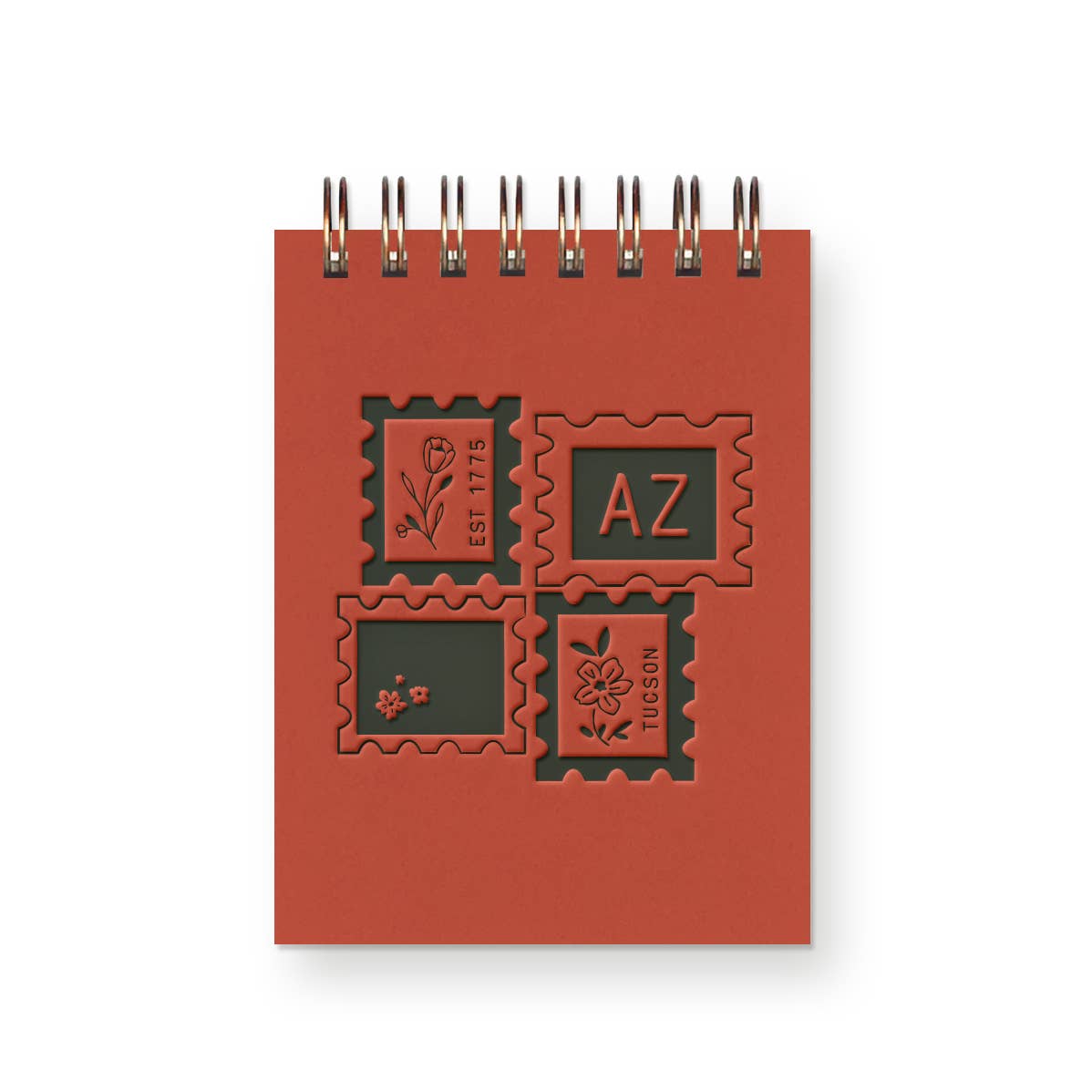 Ruff House Print Shop - Custom City Stamp Mini Jotter Notebook - Atlantic, IA