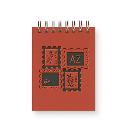 Ruff House Print Shop - Custom City Stamp Mini Jotter Notebook - Atlantic, IA