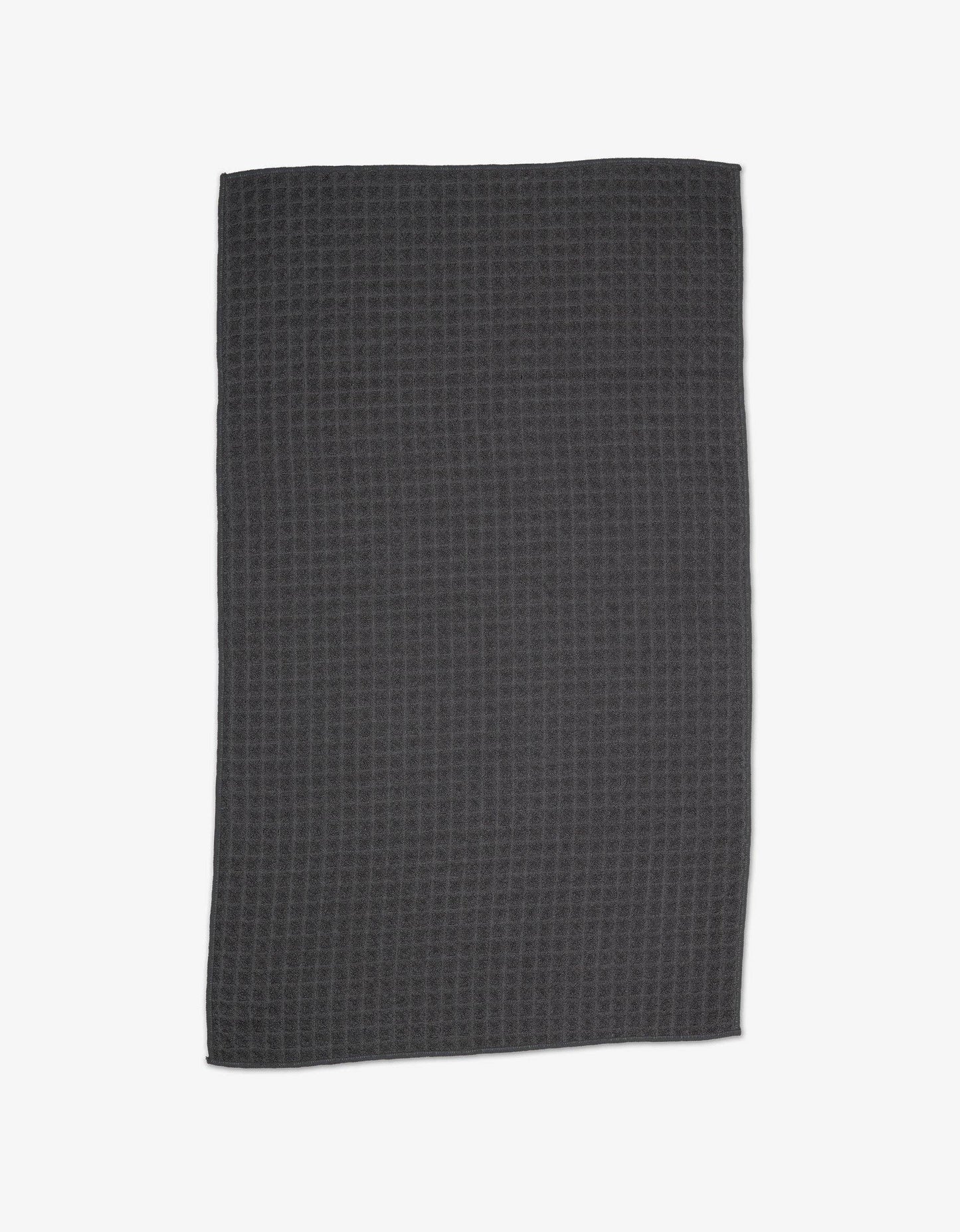 Geometry - Charcoal Waffle Bath Towel
