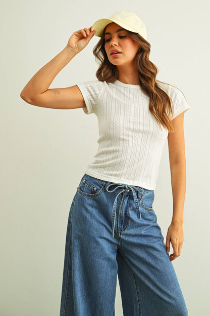 Mara Pointelle Top