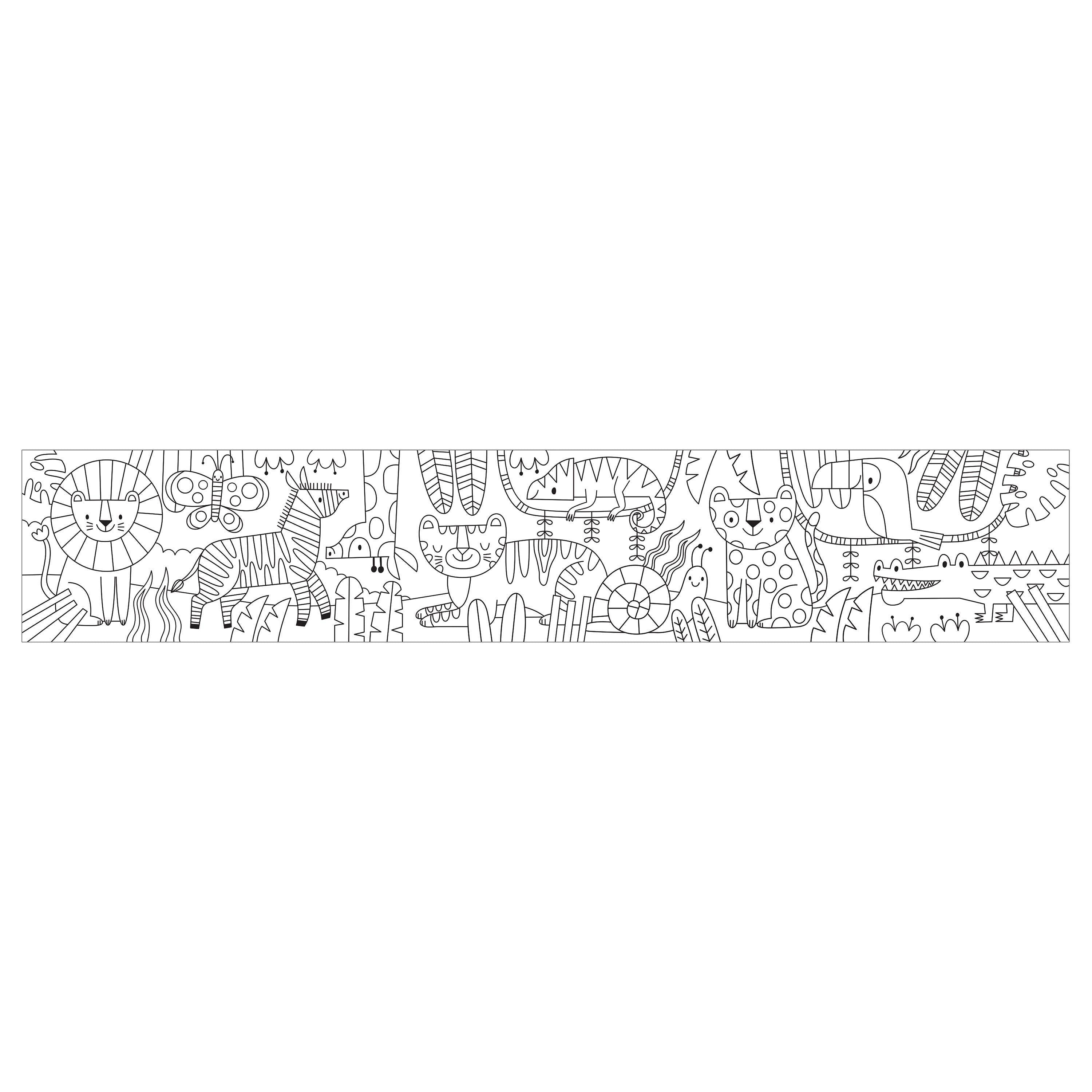Chronicle Books - Rainbow Animals Mini Coloring Roll