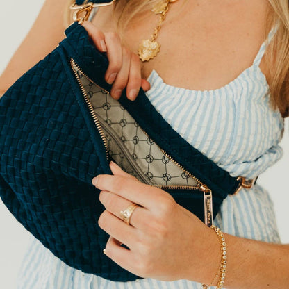 Pretty Simple - Suede Westlyn Woven Bum Bag