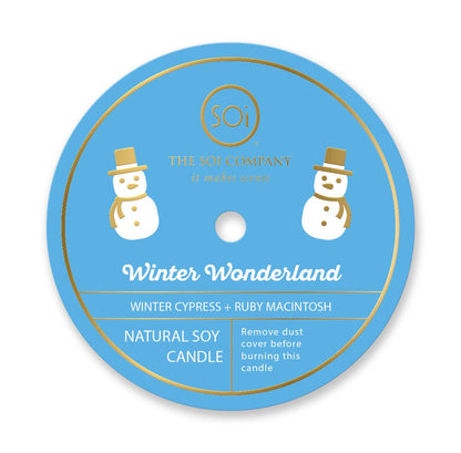 Snowman & Snowflake  12oz  Icon Candle