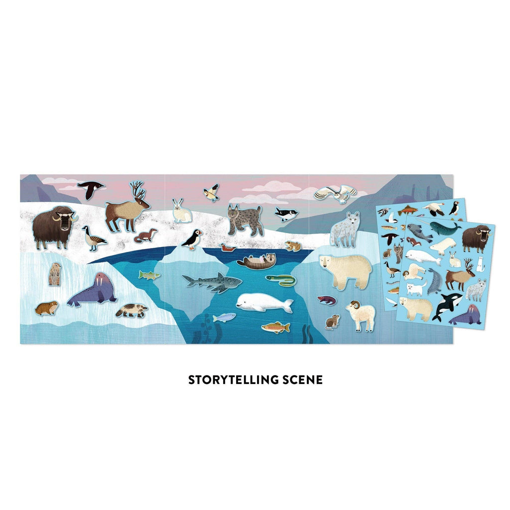 mudpuppy - Arctic Life Sticker Play Reusable Activity Set