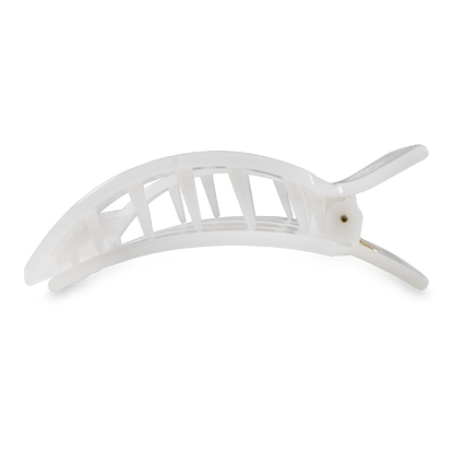 TELETIES - Coconut White Large Flat Square Clip