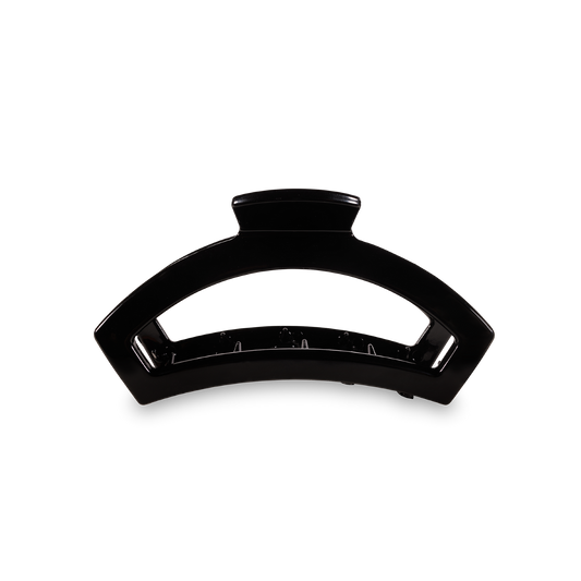 TELETIES - Open Hair Clip | Small | Jet Black