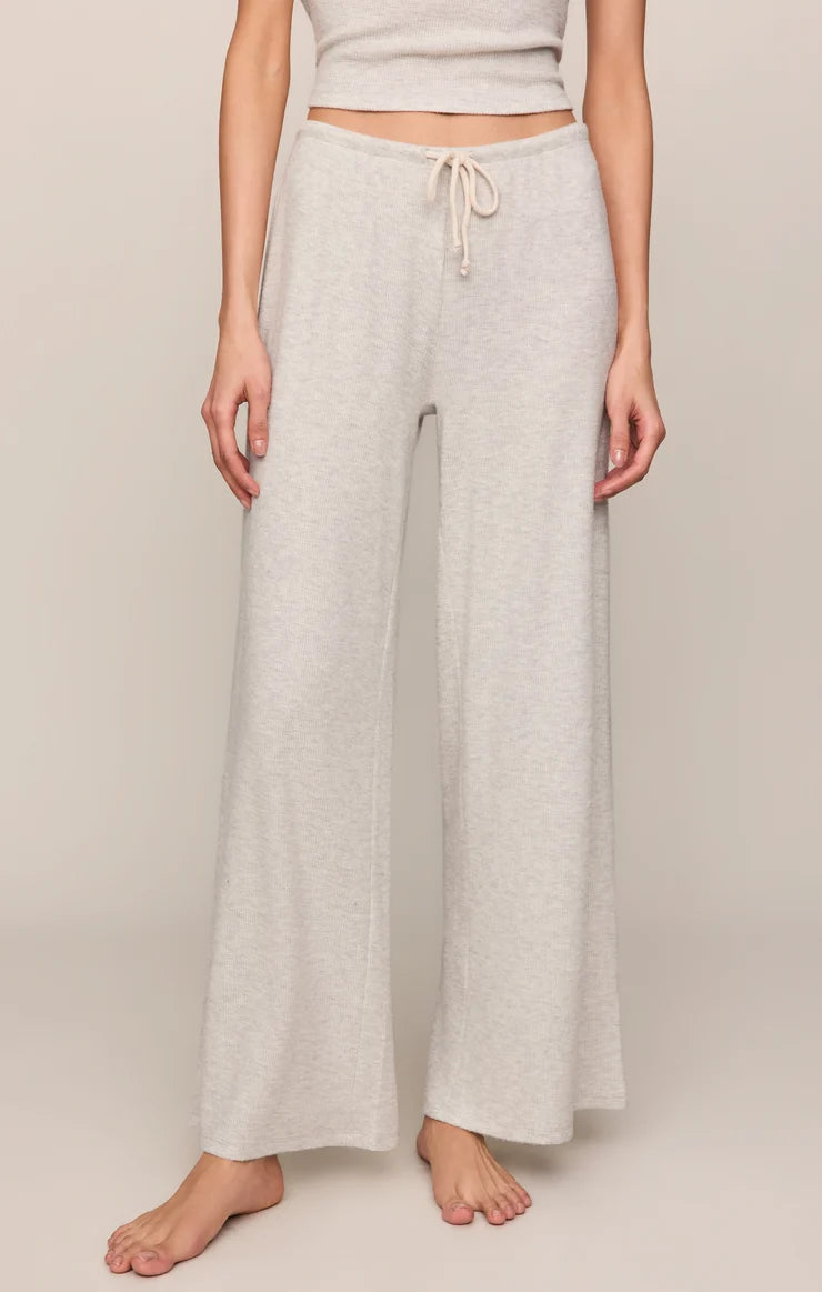 Z Supply Waffle Brushed Thermal Pant - Feather Grey